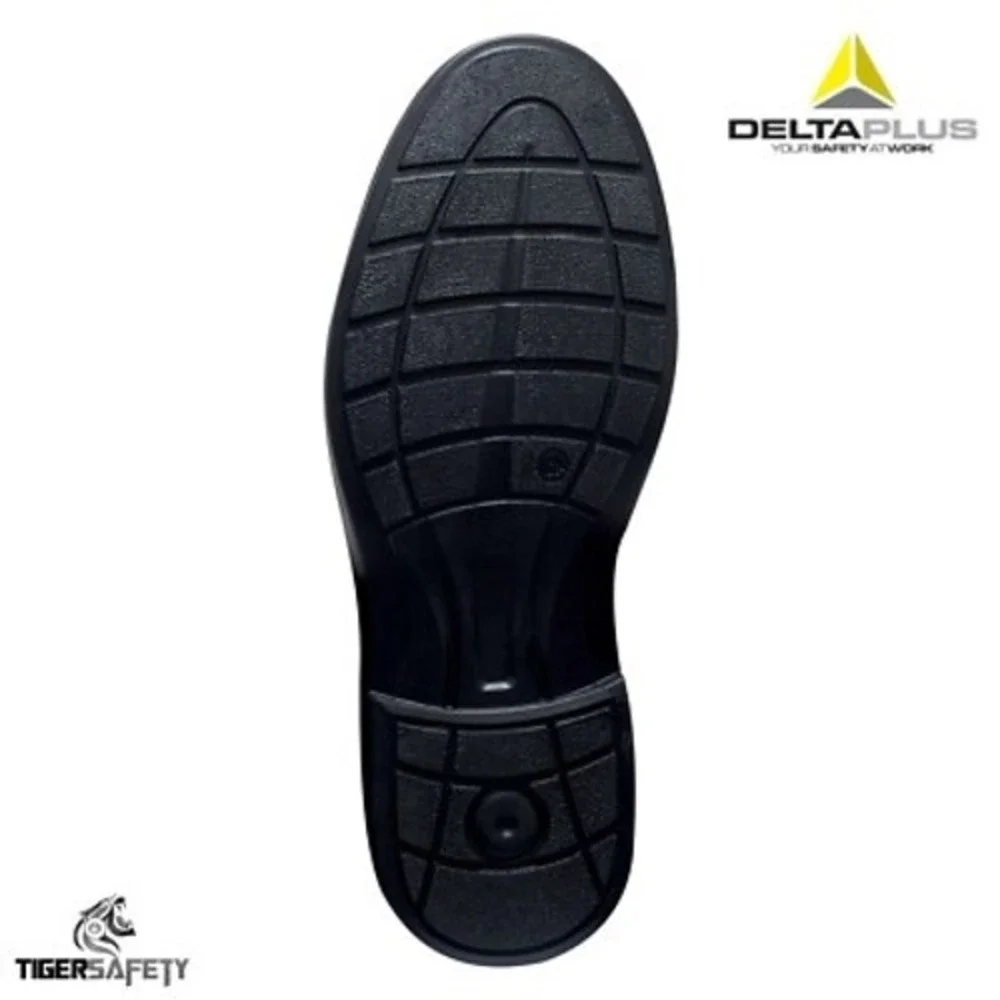 NIB Delta Plus Bristol2 S3S Black Leather Composite Toe Safety Work Shoes Sz 10